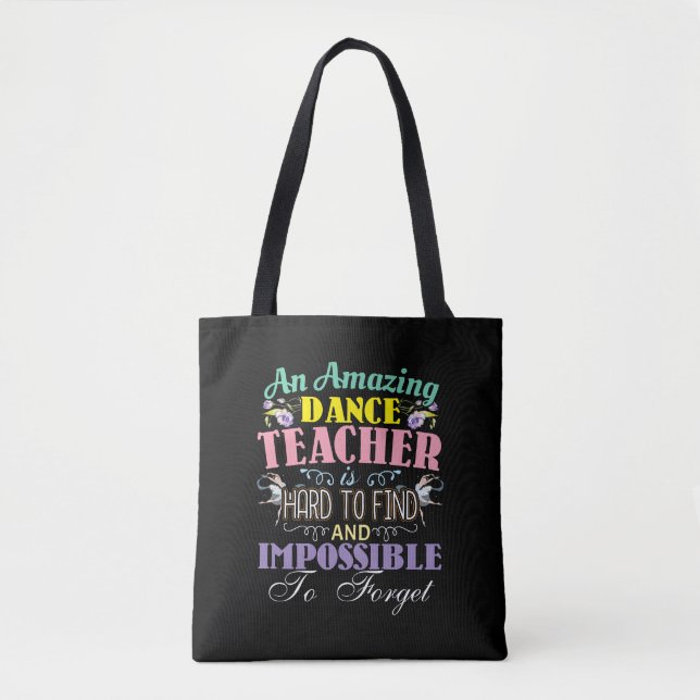 Tote Bag Appréciation de l'enseignant de ballet - Citation  (Devant)