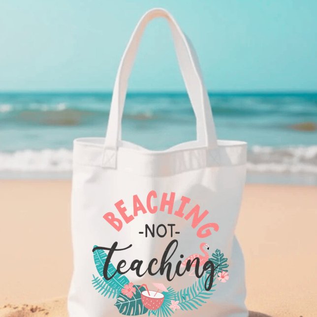 Tote Bag Appréciation de l'enseignant de la plage (Créateur téléchargé)