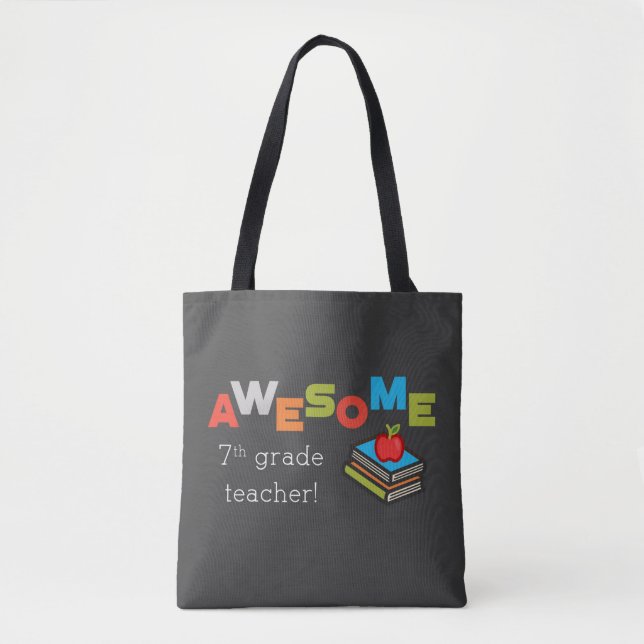 Tote Bag Appréciation de l'enseignant de la septième année (Devant)