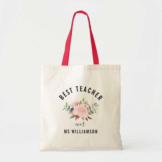 Tote Bag Appréciation de l'enseignant Meilleur enseignant p (Devant)