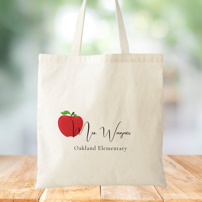 Tote Bag Appréciation de l'enseignant Merci enseignant mang (Créateur téléchargé)