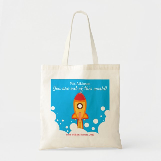 Tote Bag Appréciation de l'enseignant personnalisée (Devant)