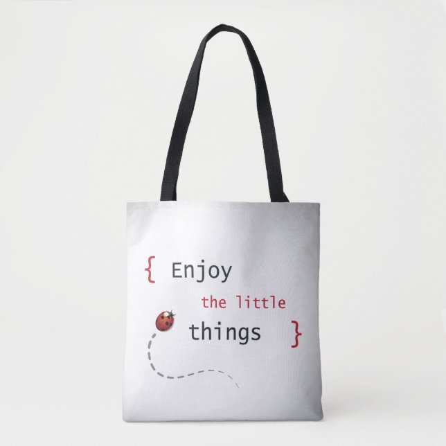 Tote Bag Appréciez les petites choses 2 (Devant)