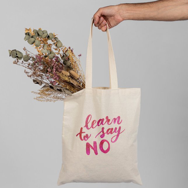 Tote Bag Apprenez à dire non - rose (Créateur téléchargé)