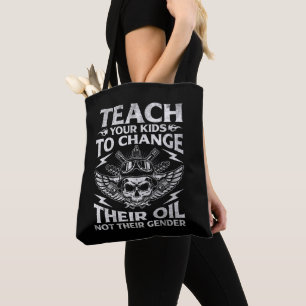 Tote Bag Apprenez à vos enfants à changer leur huile Conser