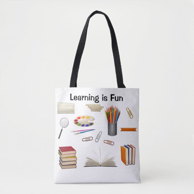 Tote Bag Apprentissage des enseignants est amusant (Devant)