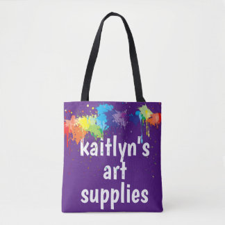 Tote Bag Approvisionnement personnalisé mignon d'art