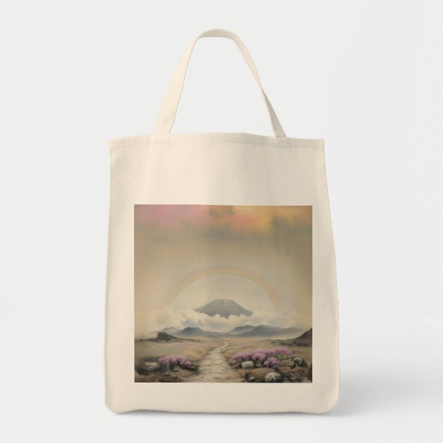 Tote Bag Après la pluie (aquarelle japonaise paysage art) (Devant)