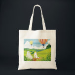 Tote Bag Après-midi<br><div class="desc">Walter et Artie les fantômes sur un pique-nique ensemble pendant une journée d'été,  tandis que des montgolfières flottent à côté.</div>