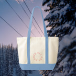 Tote Bag Après toute la journée Pink Bachelorette Ski Party<br><div class="desc">Après toute la journée, bachelorette rose glacé crête de la fête de ski, sac fourre-tout avec garniture bleue glace. Personnalisez avec l'année de votre voyage ski / fête et nom des mariées. Idéal pour une balade à ski en bachelorette ou une soirée bachelorette à thème Après-ski. Conçu pour correspondre à...</div>