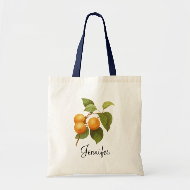 Tote Bag Apricots orange vintage (Devant)