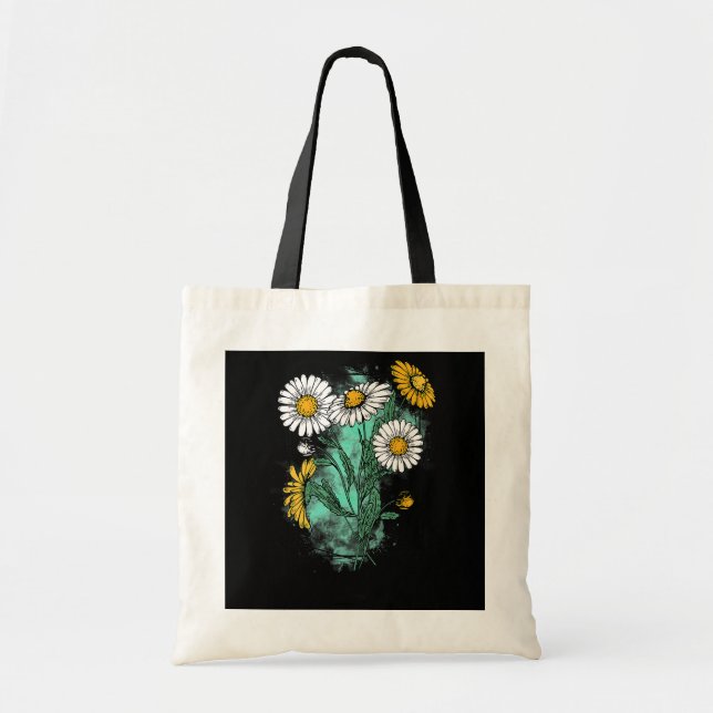 Tote Bag April Birth Flower Daisy Birth Month Flower April (Devant)