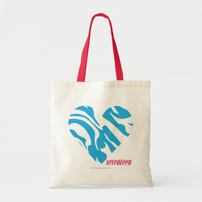 Tote Bag Aqua 2 de zèbre (Devant)