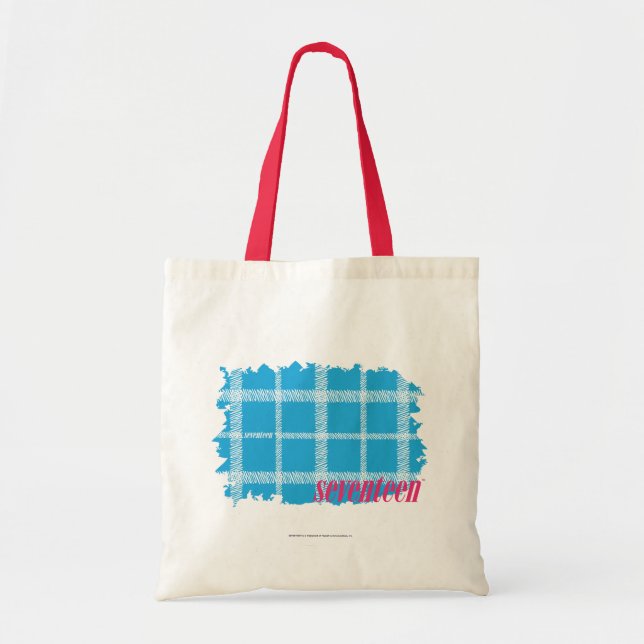 Tote Bag Aqua 4 de plaid (Devant)