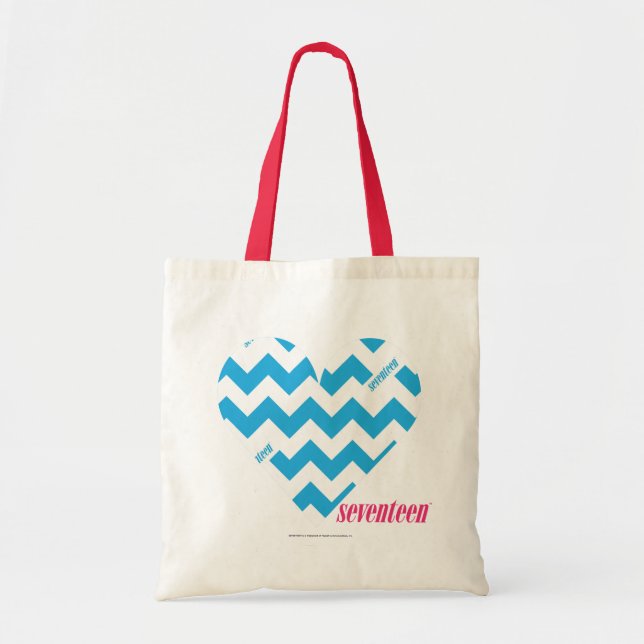 Tote Bag Aqua 4 de zigzag (Devant)