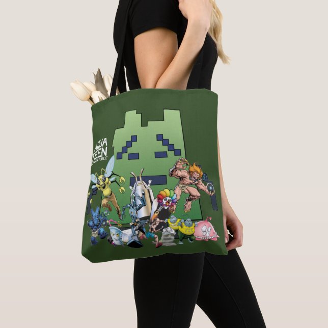 Tote Bag Aqua Ados des vilains de la force de la faim (De près)