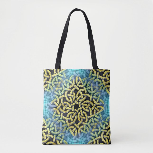 Tote Bag Aqua Background de Victorian Golden (Devant)
