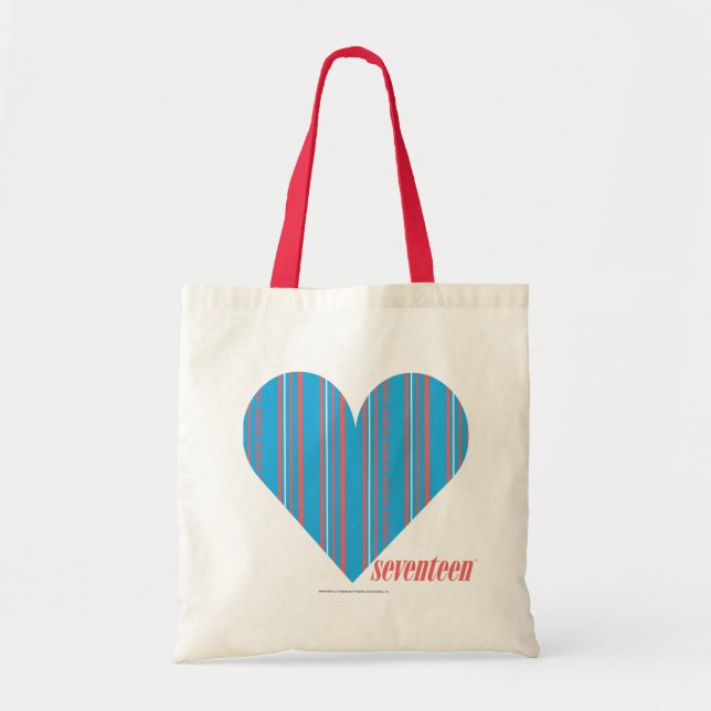 Tote Bag Aqua mince 3 de rayures (Devant)