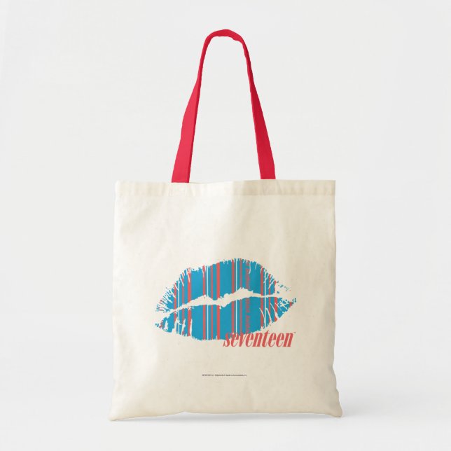 Tote Bag Aqua mince de rayures (Devant)