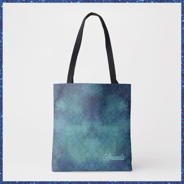 Tote Bag Aqua moderne et Abstrait pourpre (Créateur téléchargé)
