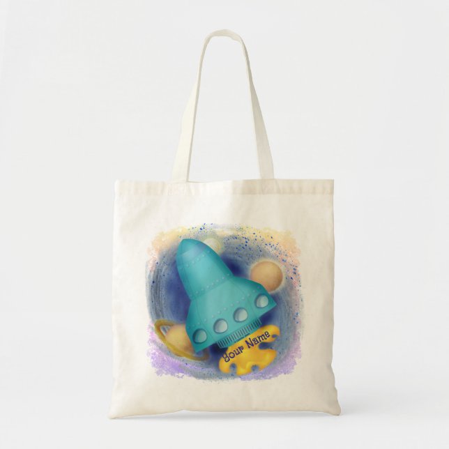Tote Bag Aqua Rocket  (Devant)