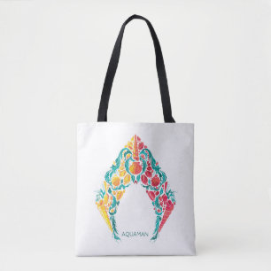 Tote Bag Aquaman Aquaman et logo orienté de coquillage d