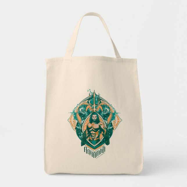 Tote Bag Aquaman | Graphique Aquaman & Trenchers (Devant)