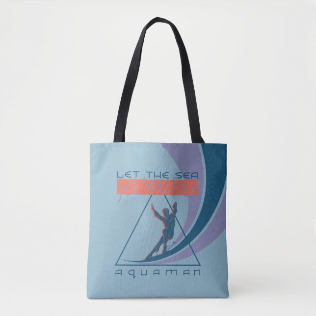 Tote Bag Aquaman | Laissez La Mer Vous Libérer (Devant)