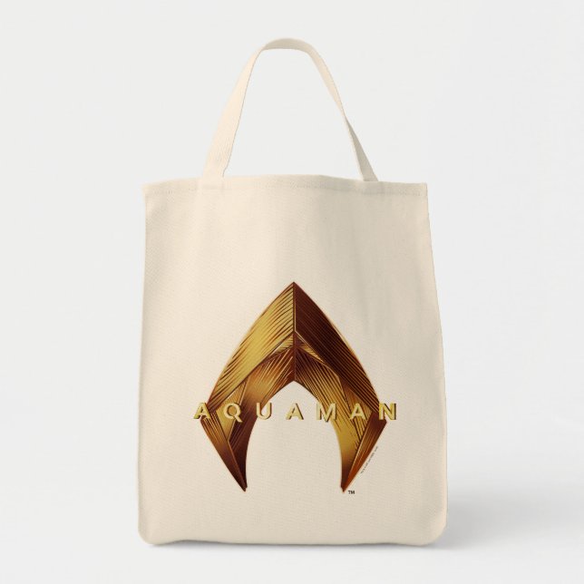 Tote Bag Aquaman | Logo Golden Aquaman (Devant)