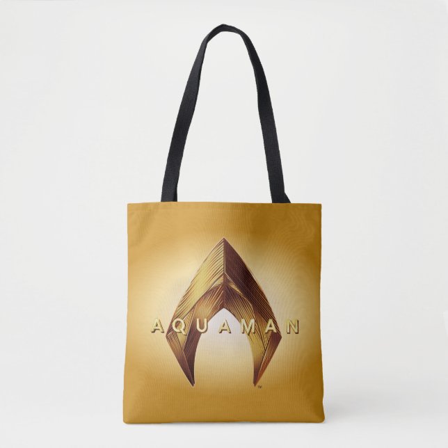 Tote Bag Aquaman | Logo Golden Aquaman (Devant)