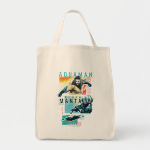 Tote Bag Aquaman Modernist Aquaman & Black Manta Graphic