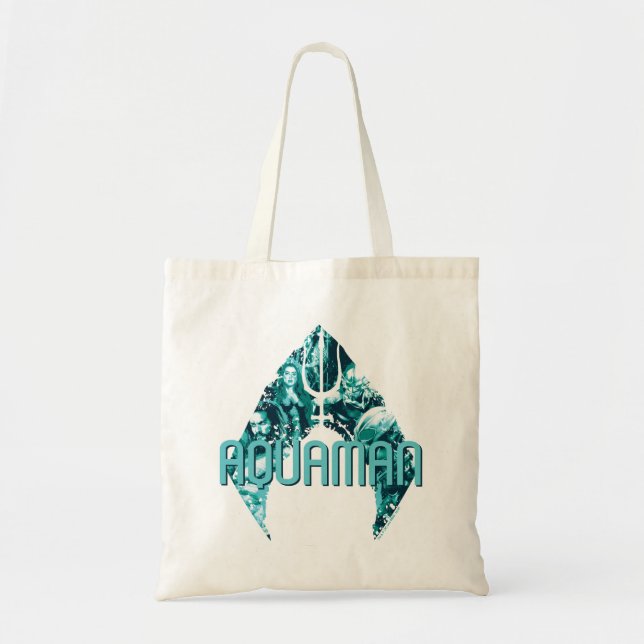 Tote Bag Aquaman | Orin, Mera, Orm & Black Manta In Symbol (Devant)