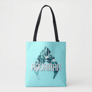 Tote Bag Aquaman   Orin, Mera, Orm et Manta noir dans le