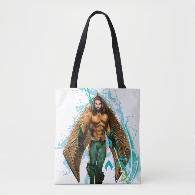 Tote Bag Aquaman | Prince Orin With Aquaman Logo (Devant)