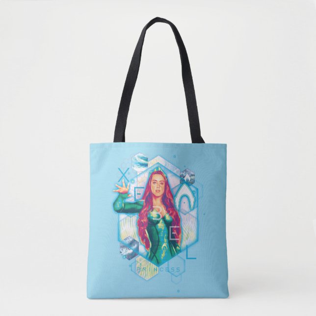 Tote Bag Aquaman | Xebel Princess Mera Hexagonal Graphic (Devant)
