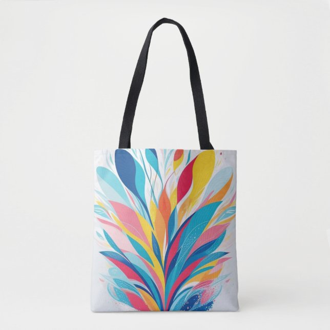 Tote Bag Aquarelle Abstraite (Devant)