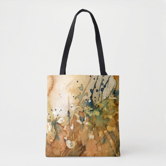 Tote Bag Aquarelle abstraite et vieil arrière - plan (Devant)