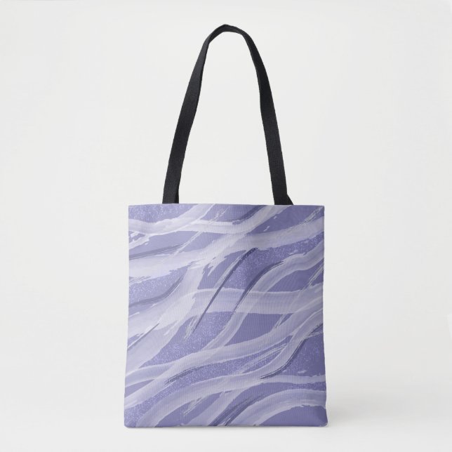 Tote Bag Aquarelle Abstraite Lavender (Devant)