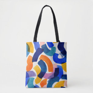 Tote Bag Aquarelle Abstraite Vibrante   Moderne Artistique