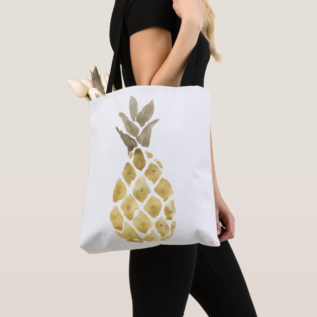 Tote Bag Aquarelle ananas simple (De près)