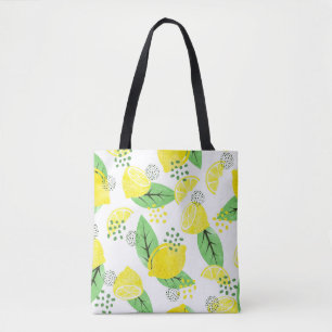 Tote Bag Aquarelle Citrons : Conception Fruiteuse et transp