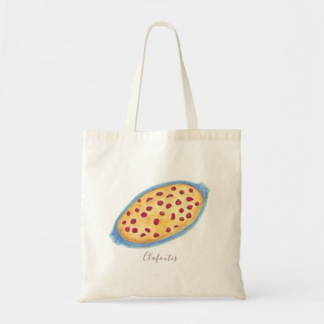 Tote Bag Aquarelle Clafoutis (Devant)