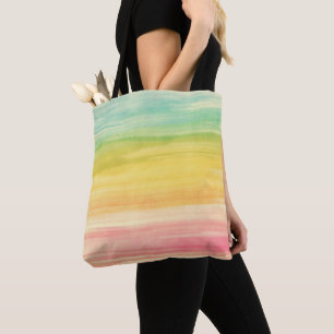 Tote Bag Aquarelle colorée Brosses