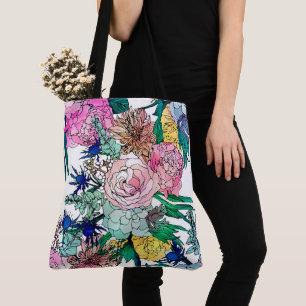 Tote Bag Aquarelle colorée et élégante