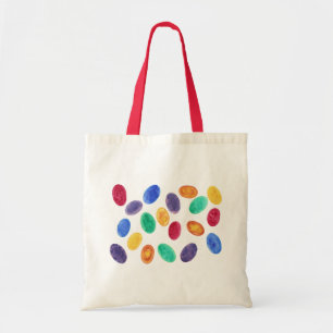 Tote Bag Aquarelle colorée Oeufs de Pâques Jelly Haricots S