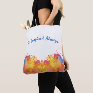 Tote Bag Aquarelle créative Design abstrait