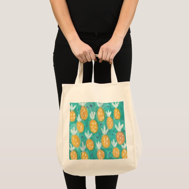 Tote Bag Aquarelle d'ananas (Devant (produit))