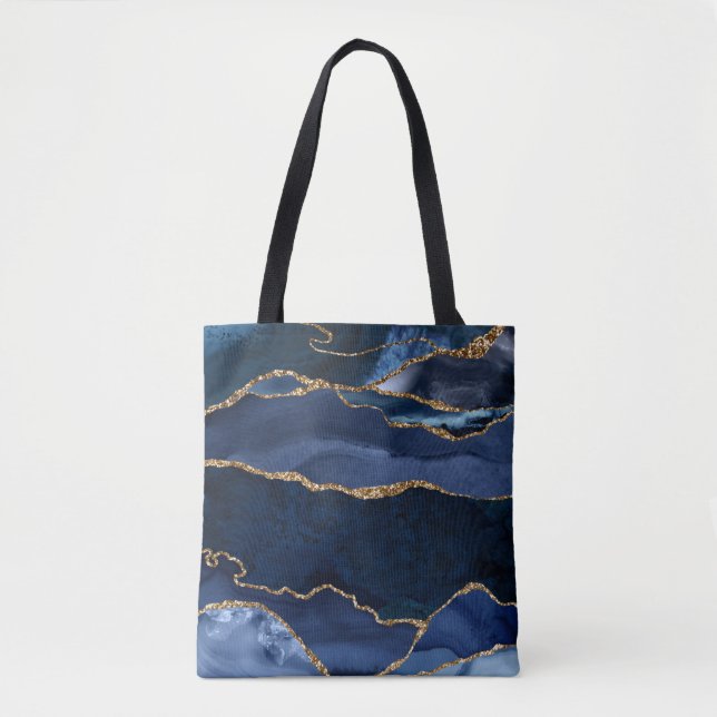 Tote Bag Aquarelle d'aquarelle marine Abstraite (Devant)