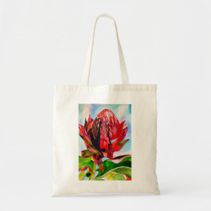Tote Bag Aquarelle de fleurs indigènes de Waratah