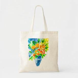 Tote Bag Aquarelle de fruits d'art kumquat orange
